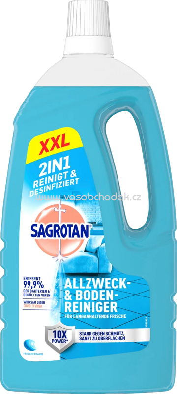 Sagrotan Allzweck- & Boden Reiniger Frischetraum 2in1, 1,5 - 2l Sagrotan Allzweck- & Boden Reiniger Frischetraum 2in1, 1,5 - 2l