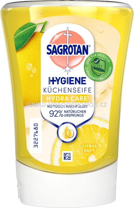 Sagrotan Hygiene Küchenseife Hydra Care Citrus, 250 ml
