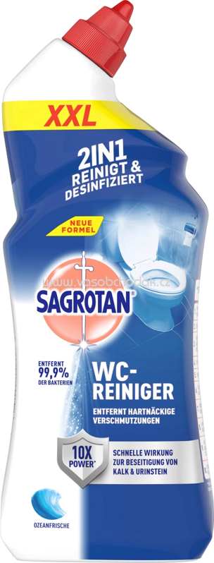 Sagrotan WC-Reiniger & Desinfektion Ozeanfrische, 750 - 1000 ml Sagrotan WC-Reiniger & Desinfektion Ozeanfrische, 750 - 1000 ml