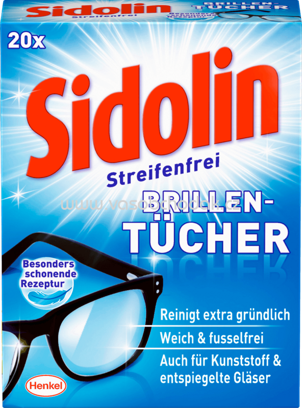 Sidolin Brillentücher Streifenfrei, 20 St Sidolin Brillentücher Streifenfrei, 20 St