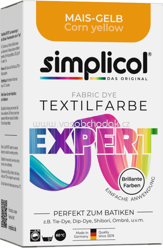 Simplicol Textilfarbe expert Mais-Gelb, 1 St