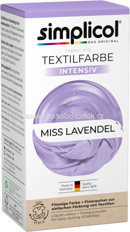 Simplicol Textilfarbe intensiv Miss Lavendel, 1 St