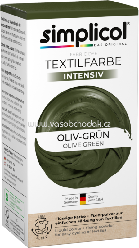 Simplicol Textilfarbe intensiv Oliv-Grün, 1 St