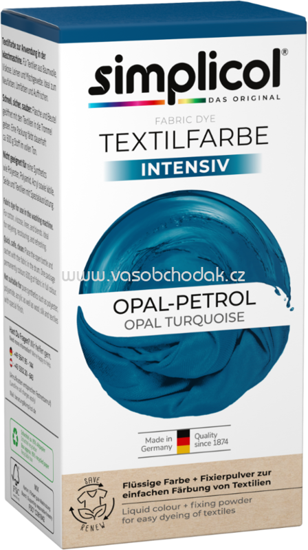 Simplicol Textilfarbe intensiv Opal-Petrol, 1 St