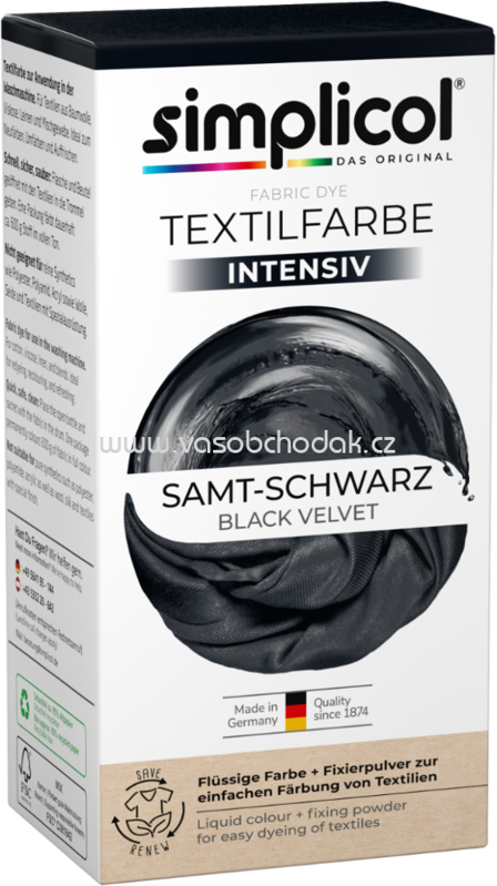 Simplicol Textilfarbe intensiv Samt-Schwarz, 1 St