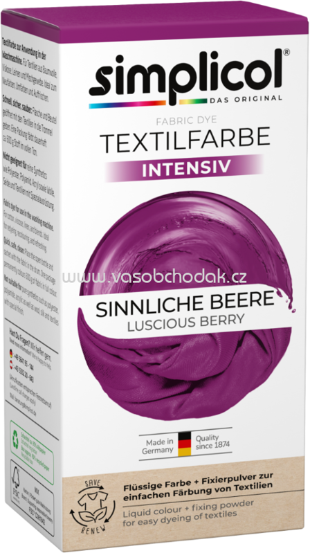 Simplicol Textilfarbe intensiv Sinnliche Beere, 1 St