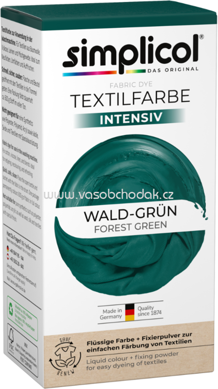 Simplicol Textilfarbe intensiv Wald-Grün, 1 St