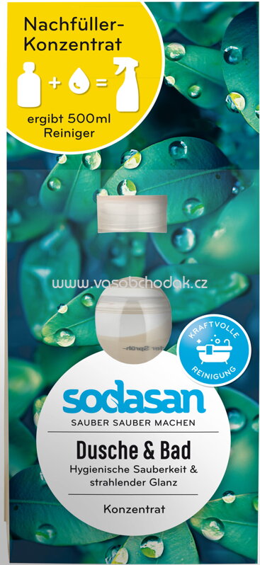 Sodasan Dusche & Bad Reiniger Konzentrat, 100 ml Sodasan Dusche & Bad Reiniger Konzentrat, 100 ml