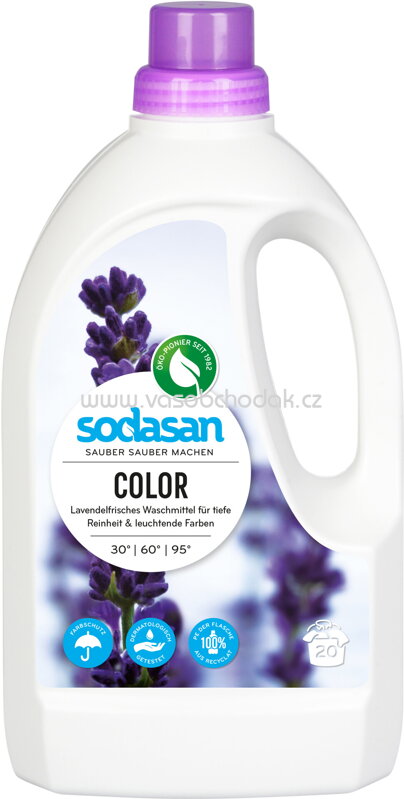 Sodasan Color Waschmittel Lavendel, 1500 - 20 000 ml Sodasan Color Waschmittel Lavendel, 1500 - 20 000 ml