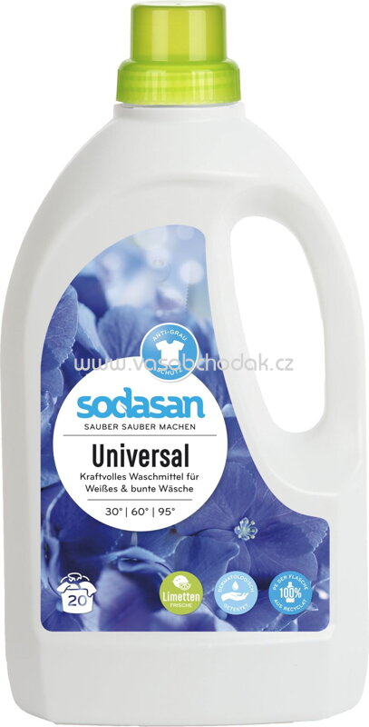 Sodasan Universal Waschmittel Limette, 1500 - 20 000 ml Sodasan Universal Waschmittel Limette, 1500 - 20 000 ml