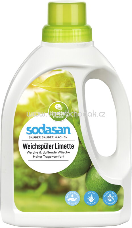 Sodasan Weichspüler Limette, 750 - 5000 ml Sodasan Weichspüler Limette, 750 - 5000 ml