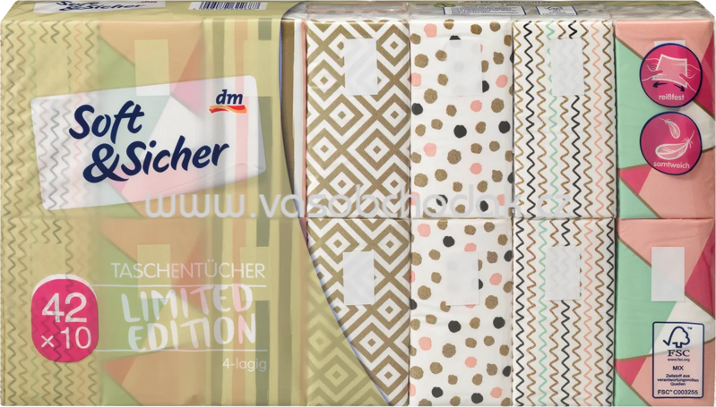 Soft&Sicher Taschentücher Design, 42x10 St, 420 St