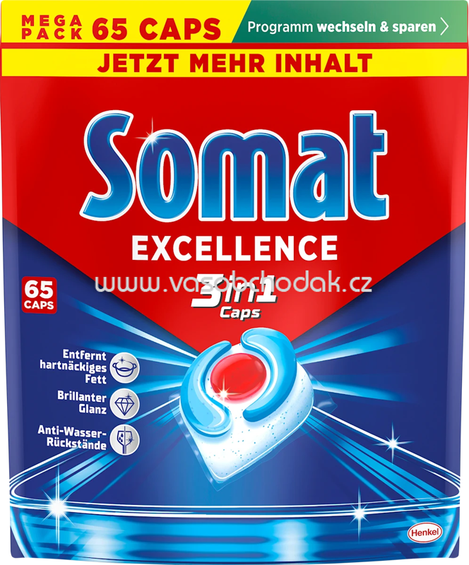 Somat Spülmaschinen Caps Excellence 3in1, 50 - 84 St