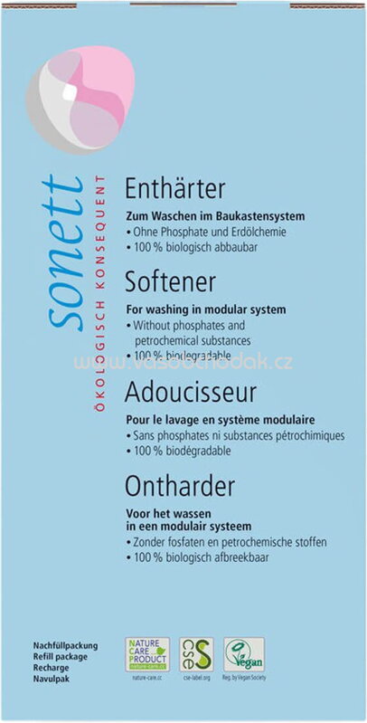 Sonett Enthärter, 500 - 5000g Sonett Enthärter, 500 - 5000g