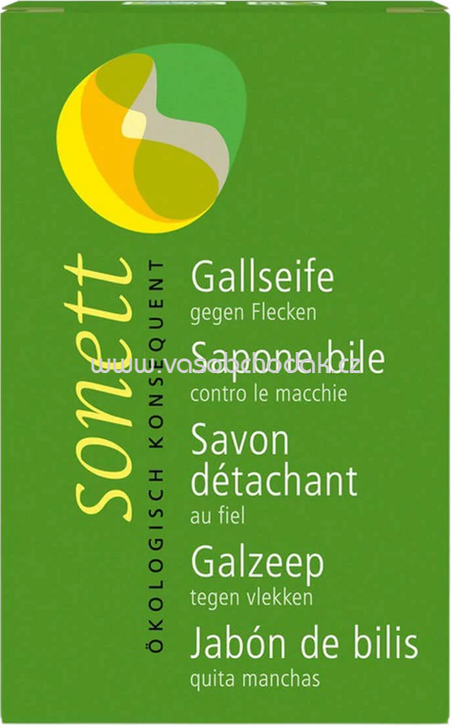 Sonett Gallseife Stück, 100g Sonett Gallseife Stück, 100g