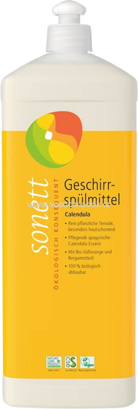 Sonett Geschirrspülmittel Calendula, 120 - 10 000 ml Sonett Geschirrspülmittel Calendula, 120 - 10 000 ml