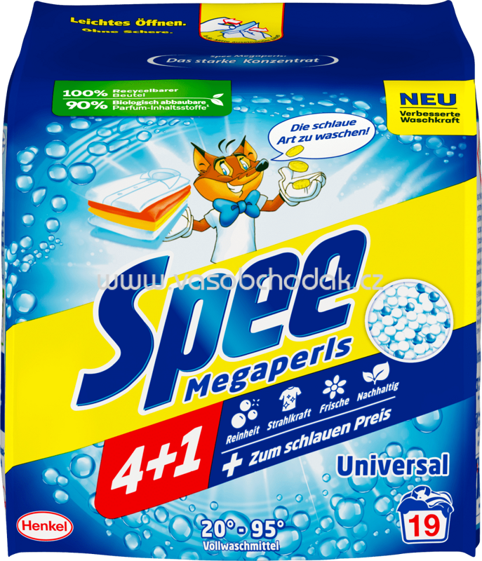 Spee Vollwaschmittel Megaperls mit Duft, 19 Wl Spee Vollwaschmittel Megaperls mit Duft, 19 Wl