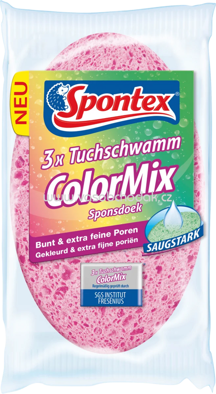 Spontex Tuchschwamm Color Mix, 3 St