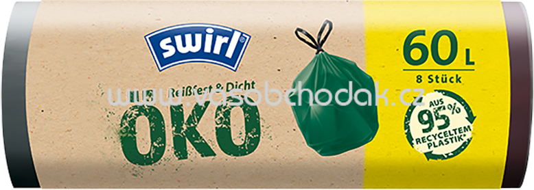 Swirl Öko Müllbeutel, 60l, 8 St Swirl Öko Müllbeutel, 60l, 8 St