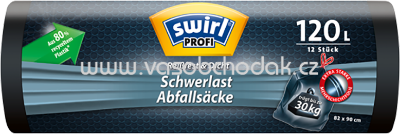Swirl PROFI Schwerlast Abfallsäcke, 120l, 12 St Swirl PROFI Schwerlast Abfallsäcke, 120l, 12 St