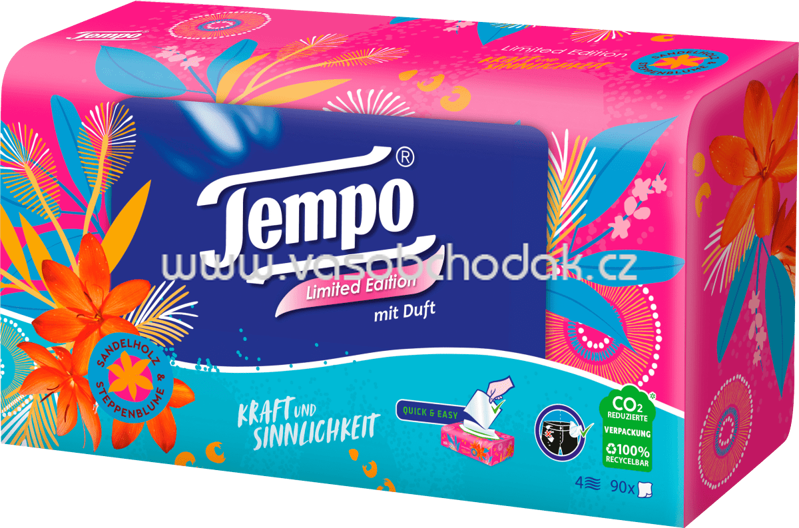 Tempo Taschentücher Box Designedition, 90 St Tempo Taschentücher Box Designedition, 90 St