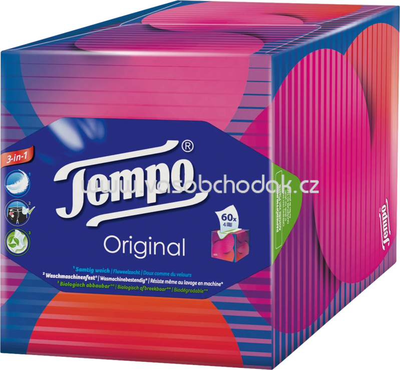 Tempo Taschentücher Box Original, 60 St Tempo Taschentücher Box Original, 60 St