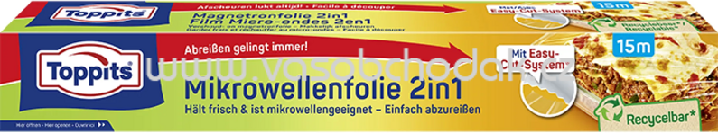 Toppits Mikrowellenfolie Frischlate 2in1, 15 m Toppits Mikrowellenfolie Frischlate 2in1, 15 m