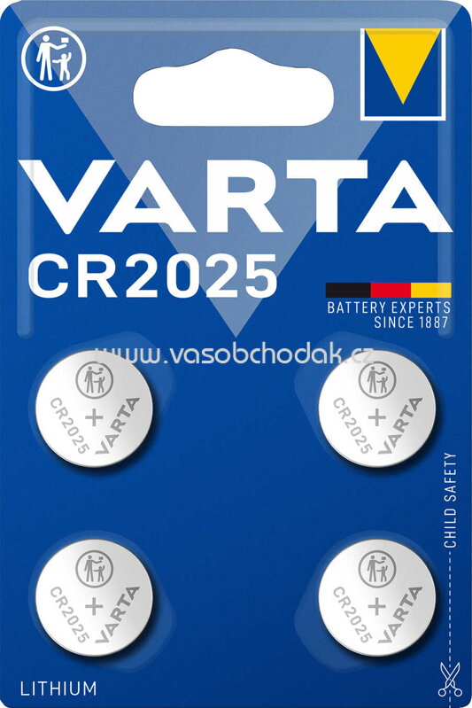 Varta Knopfzellen CR2025, 4 St