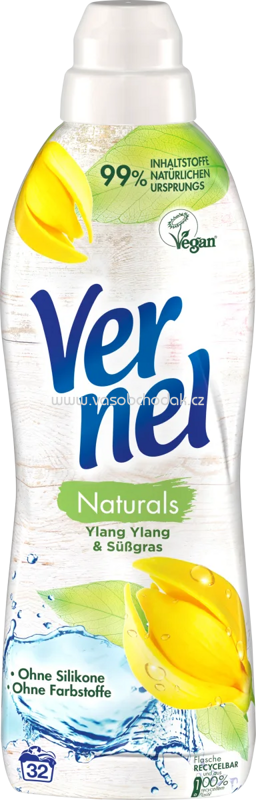 Vernel Weichspüler Naturals Ylang Ylang & Süßgras, 32 Wl
