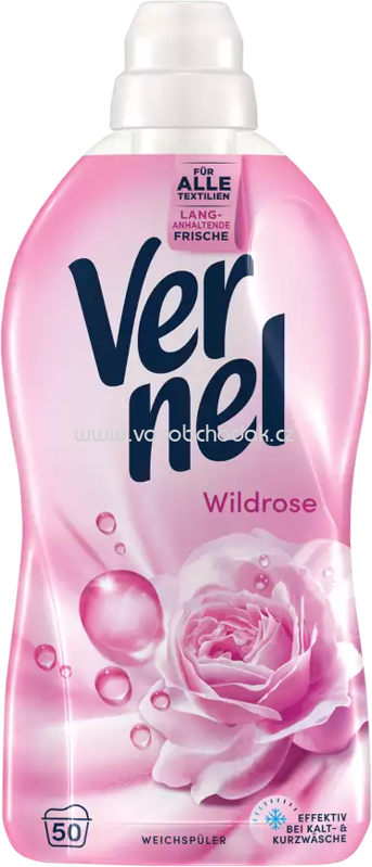 Vernel Weichspüler Wild Rose, 50 Wl