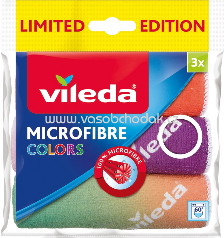 Vileda Allzwecktücher Mikrofaser Colors, 3 St Vileda Allzwecktücher Mikrofaser Colors, 3 St