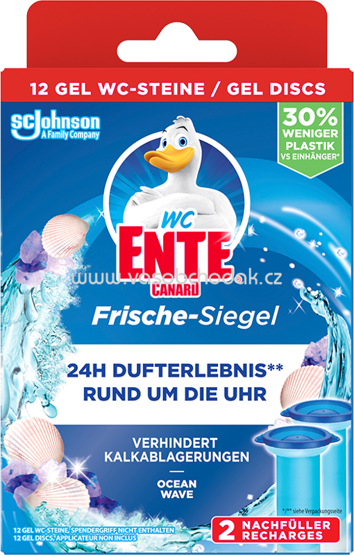 WC-Ente Frische-Siegel Nachfüller Ocean Wave, 2 St