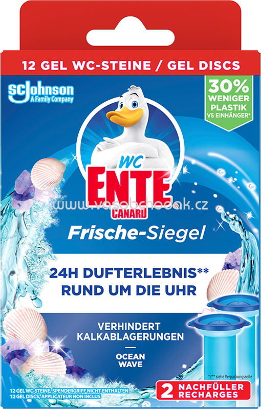 WC-Ente Frische-Siegel Nachfüller Ocean Wave, 2 St WC-Ente Frische-Siegel Nachfüller Ocean Wave, 2 St