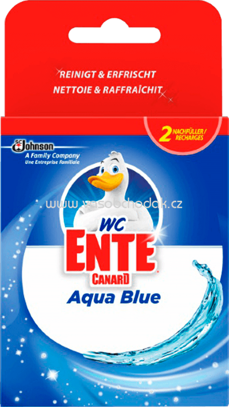 WC-Ente WC Reiniger Aqua Blue Marine Nachfüller, 2 St