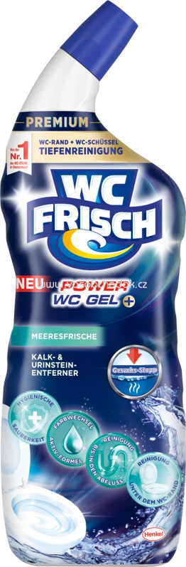 WC-Frisch WC-Reiniger Power WC Gel Meeresfrische, 750 ml WC-Frisch WC-Reiniger Power WC Gel Meeresfrische, 750 ml