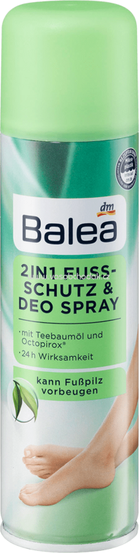 Balea 2in1 Fußschutz & Deo Spray, 200 ml