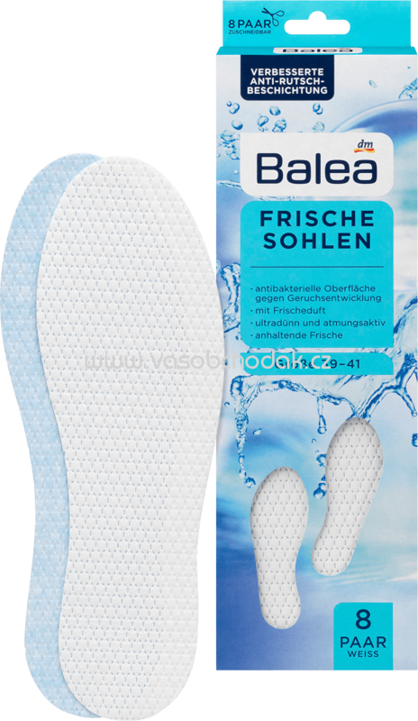 Balea Einlegesohlen Frische weiß, Größe 39-41 (8 Paar), 16 St Balea Einlegesohlen Frische weiß, Größe 39-41 (8 Paar), 16 St