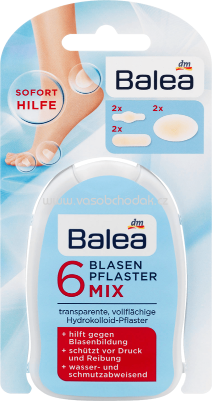 Balea Fuß-Pflaster, Blasen, Mix, 6 St Balea Fuß-Pflaster, Blasen, Mix, 6 St