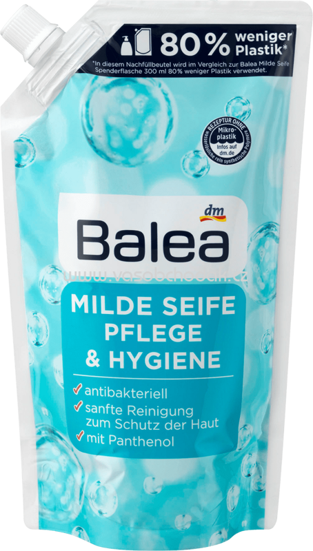 Balea Flüssigseife Pflege & Hygiene antibakteriell NF, 500 ml Balea Flüssigseife Pflege & Hygiene antibakteriell NF, 500 ml