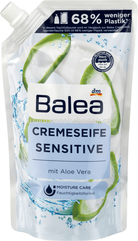 Balea Flüssigseife sensitive mit Aloe Vera, Nachfüllpack, 500 ml