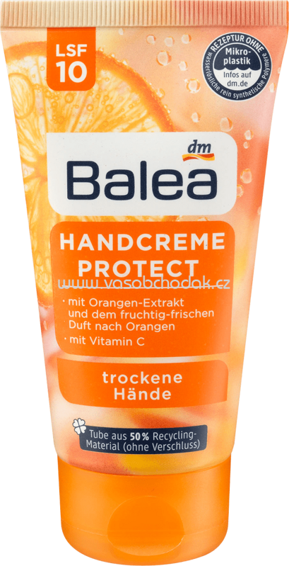 Balea Handcreme Protect mit Vitamin C + LSF 10, 75 ml