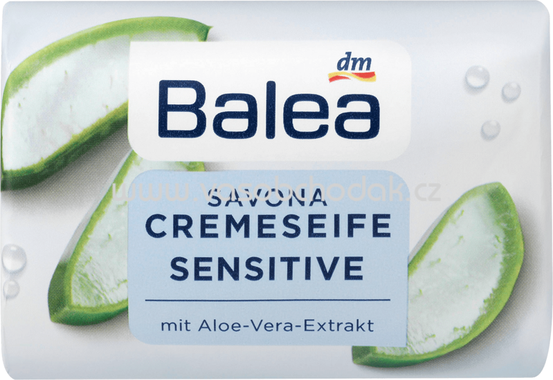 Balea Seifenstück sensitive mit Aloe-Vera-Extrakt, 150g Balea Seifenstück sensitive mit Aloe-Vera-Extrakt, 150g