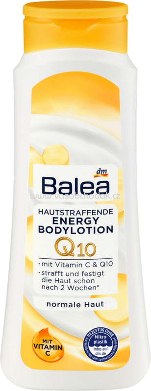Balea Bodylotion Hautstraffende Energy Q10 mit Vitamin C, 400 ml