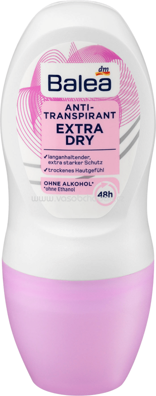 Balea Deo Roll On Antitranspirant Extra Dry, 50 ml