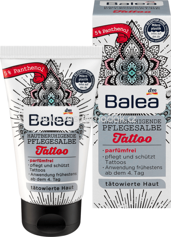 Balea Tattoopflege Hautberuhigende Pflegesalbe, 50 ml