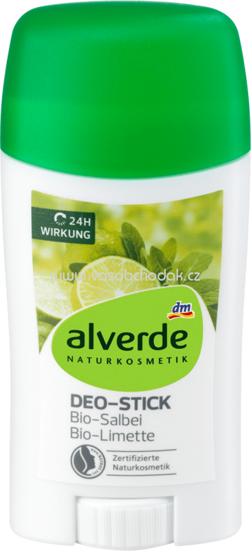 Alverde NATURKOSMETIK Deo Stick Deodorant Salbei Limette, 50 ml