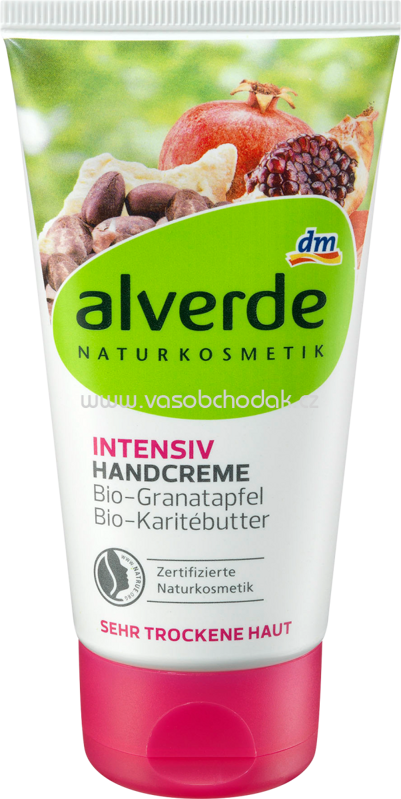 Alverde NATURKOSMETIK Handcreme Intensiv Bio-Granatapfel & Bio-Karitébutter, 75 ml