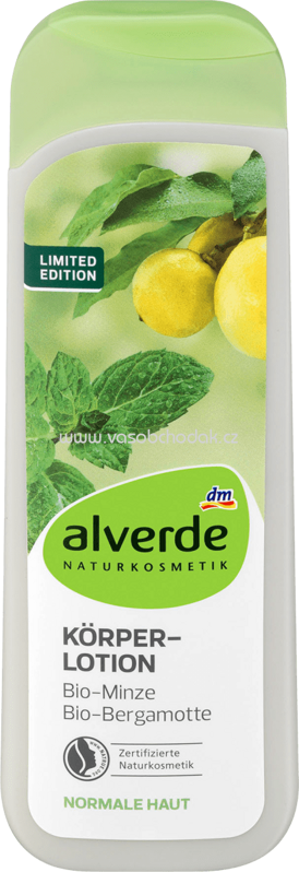 Alverde NATURKOSMETIK Körperlotion Bio-Minze und Bio-Bergamotte, 250 ml