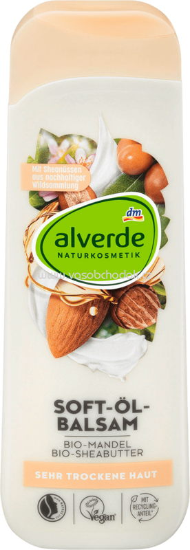 Alverde NATURKOSMETIK Soft-Öl-Balsam Bio-Mandel und Bio-Sheabutter, 250 ml Alverde NATURKOSMETIK Soft-Öl-Balsam Bio-Mandel und Bio-Sheabutter, 250 ml