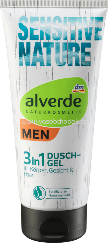 Alverde MEN Dusche Sensitive Nature 3in1, 200 ml